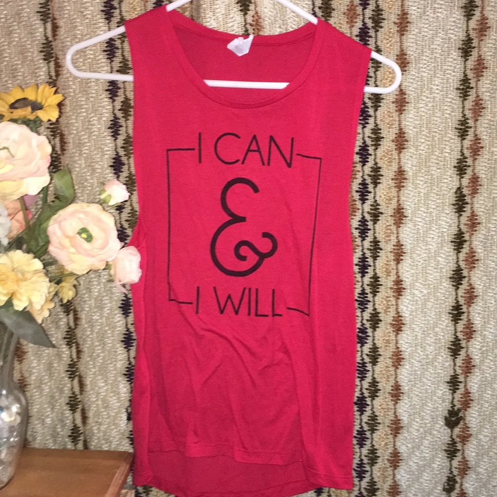 Bella+Canvas Red Workout Tank Top!